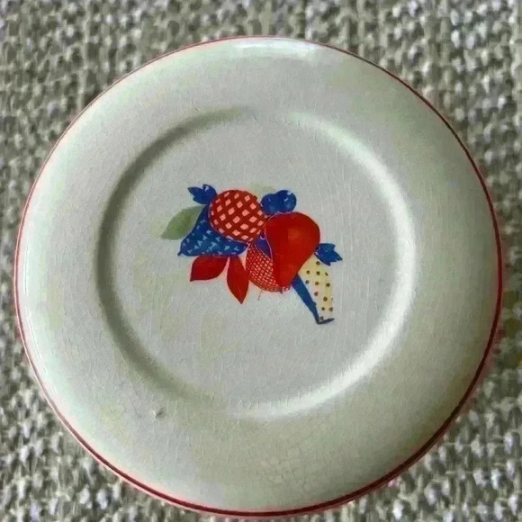 Universal Cambridge Calico Fruit bowl with lid. 1940’s vintage and collectible. - Picture 2 of 5